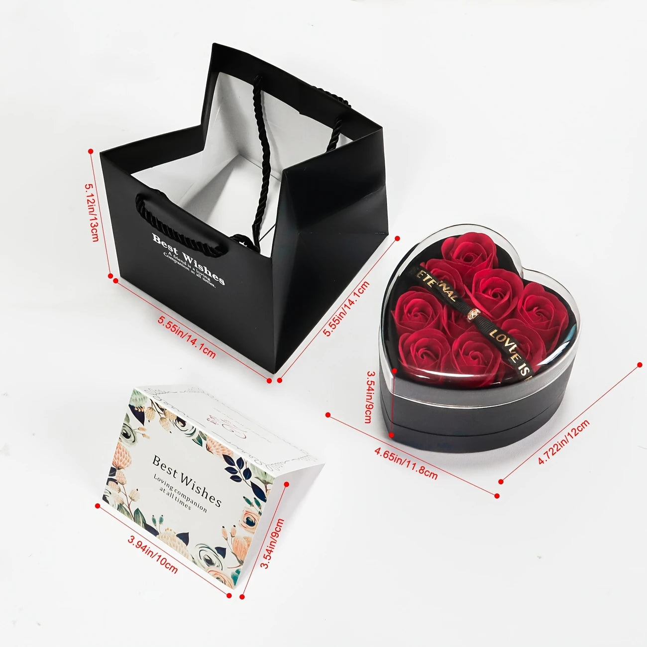 “100‑Languages of Love” ™ Rose Necklace Gift Set