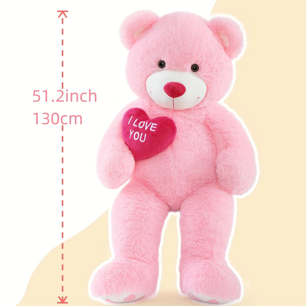 Giant “I Love You” Teddy Bear – 4.3ft Plush Romance Gift