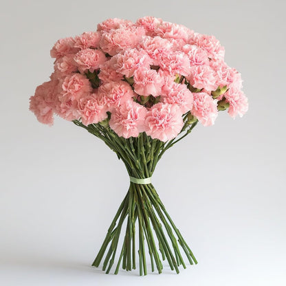 100 Pink Carnations- Beautiful Fresh Flowers (OM)