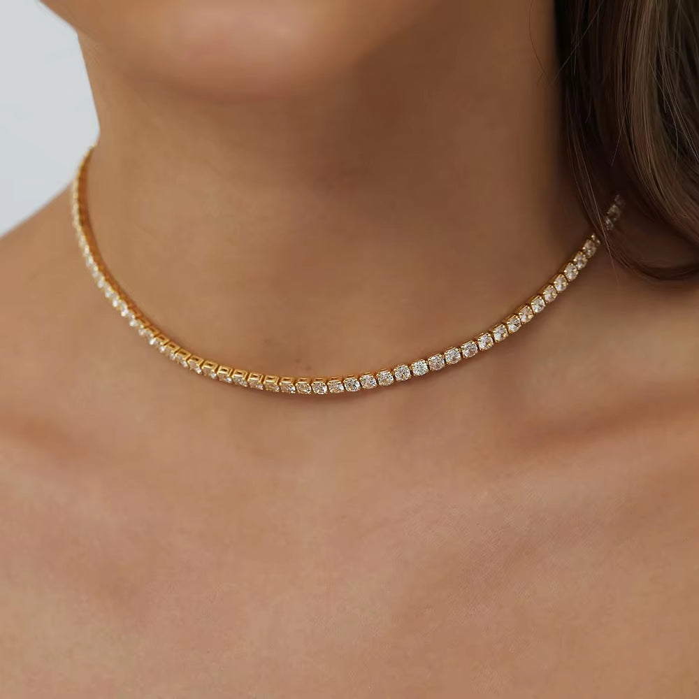 Moissanite Tennis Necklace