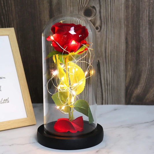 Luxury Forever Rose with Romantic Led Lights