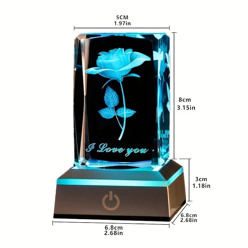 Crystal Rose Light – Forever Love in 3D