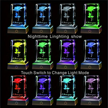 Crystal Rose Light – Forever Love in 3D