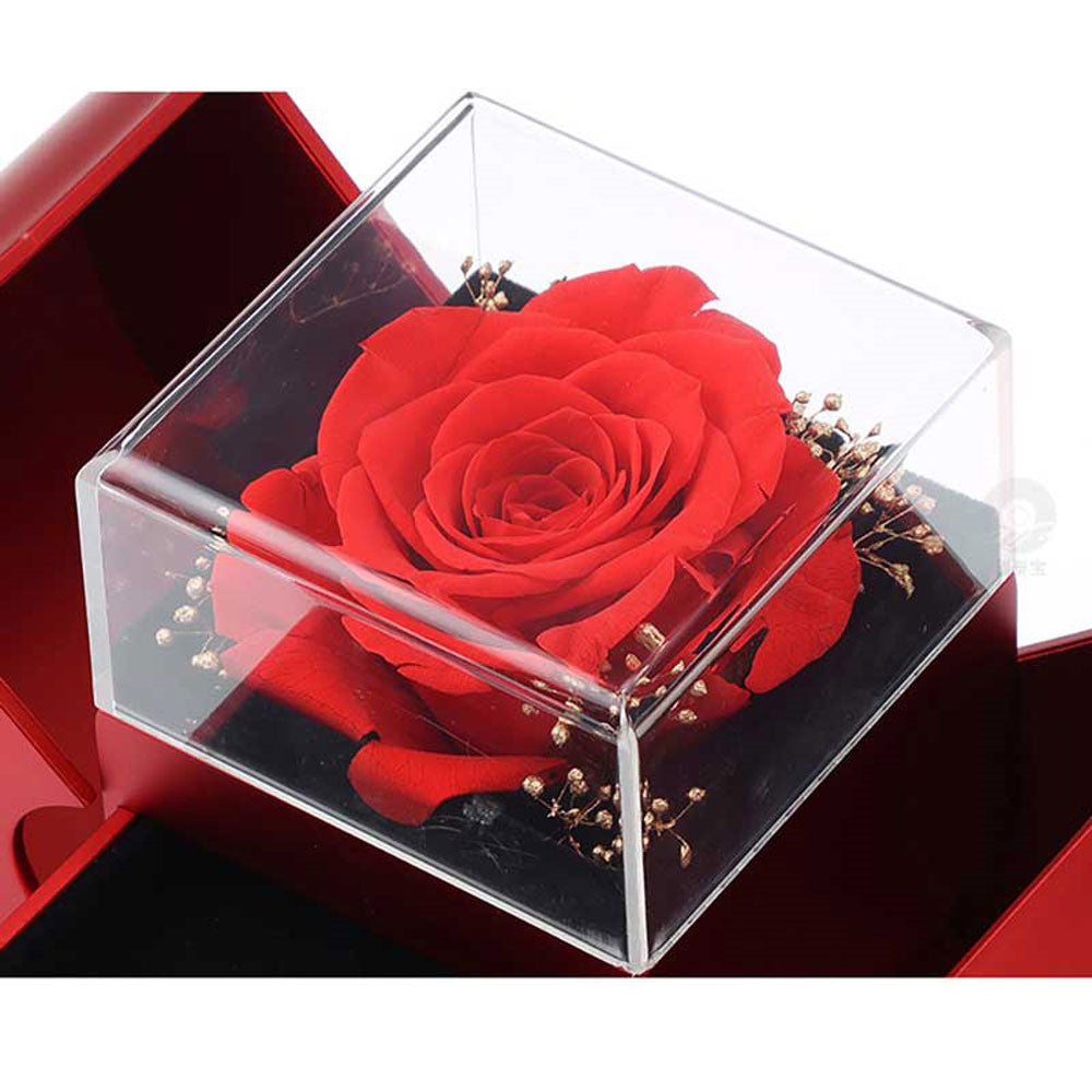  Jewelry Box and Necklace with Eternal Rose 