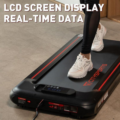 Ultra Quiet & Thin under Desk Treadmill with LED Display,Home/Office Workout Equipment,Portable and Durable Walking Pad with APP, Easy to Move and Store,Speed Settings, Remote Control,Compact