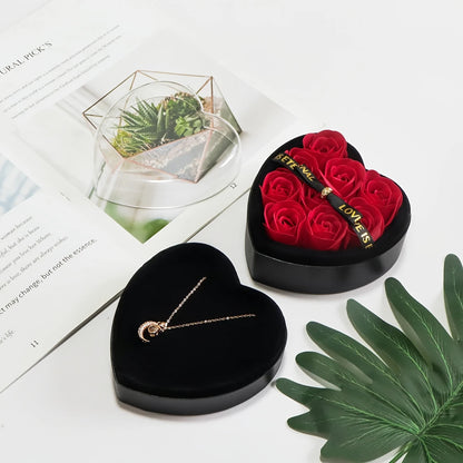 “100‑Languages of Love” ™ Rose Necklace Gift Set