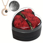 “100‑Languages of Love” ™ Rose Necklace Gift Set