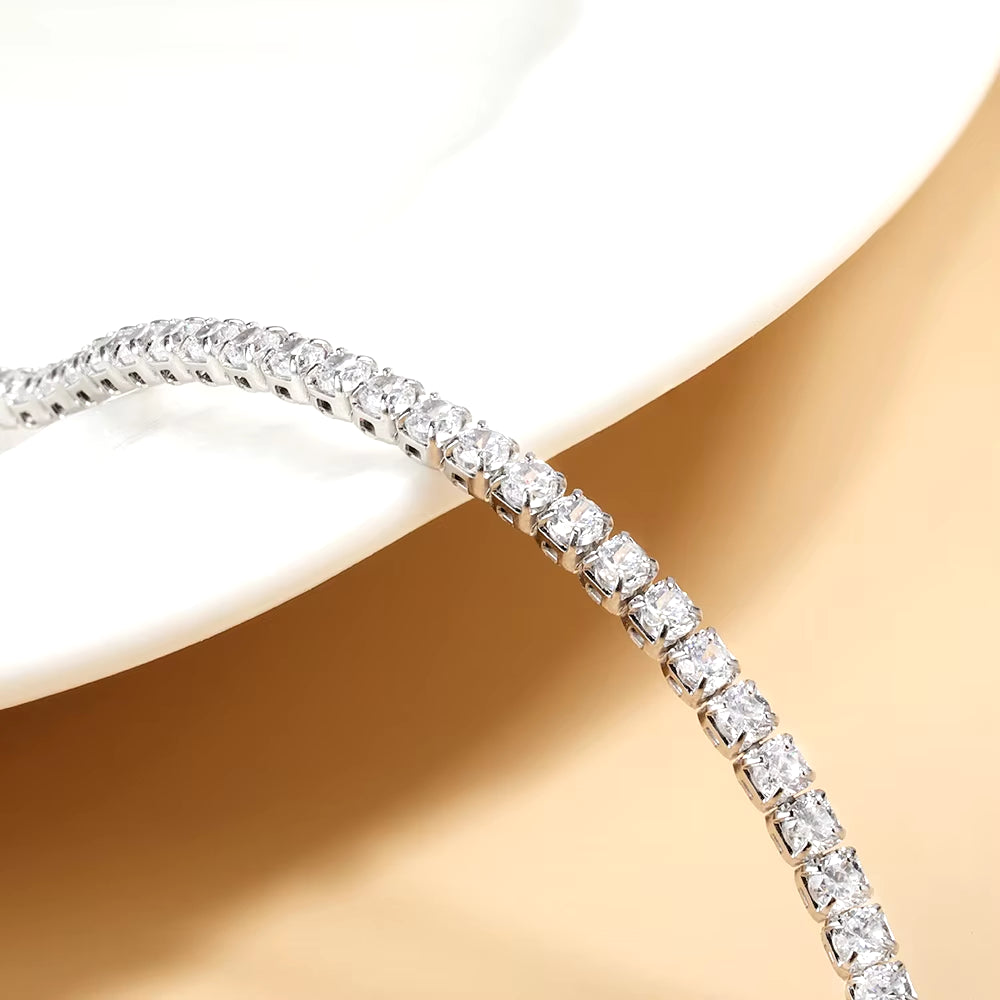 Moissanite Tennis Necklace