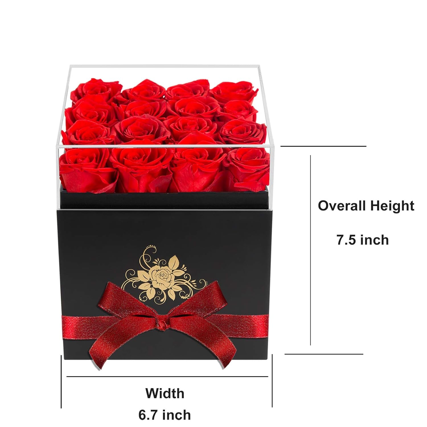 Preserved Roses in a Luxury Box (Red)