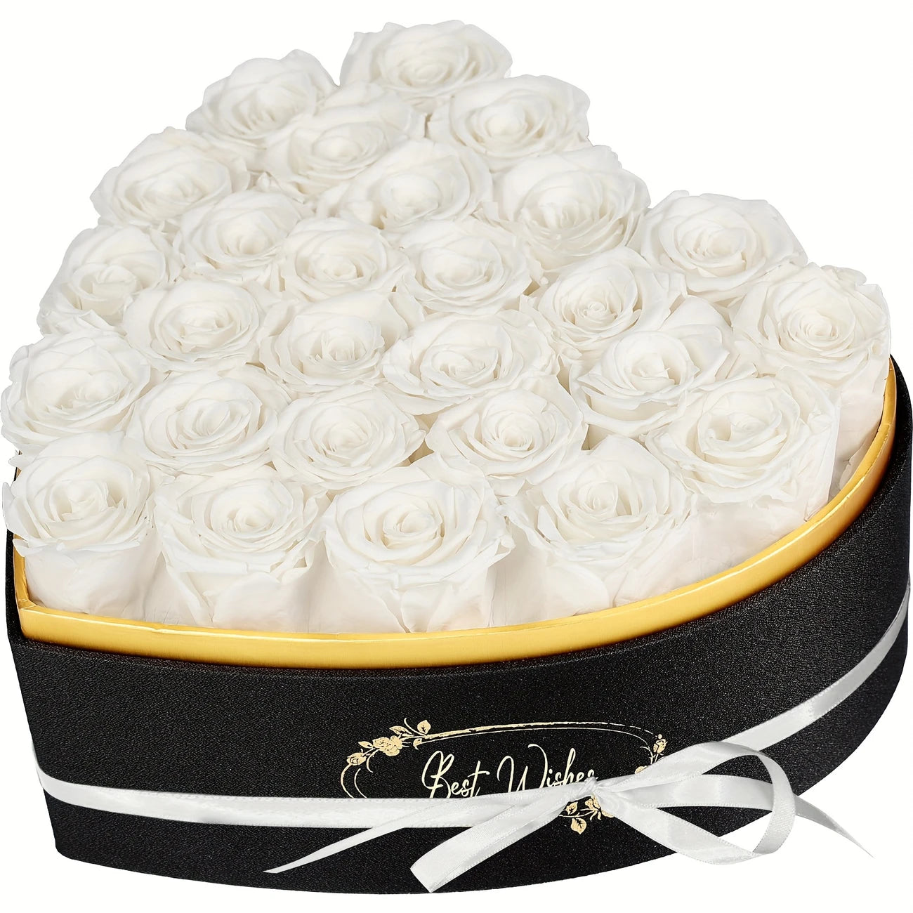 “27 Eternal Roses”™ – Heart-Shaped Luxury Gift Box