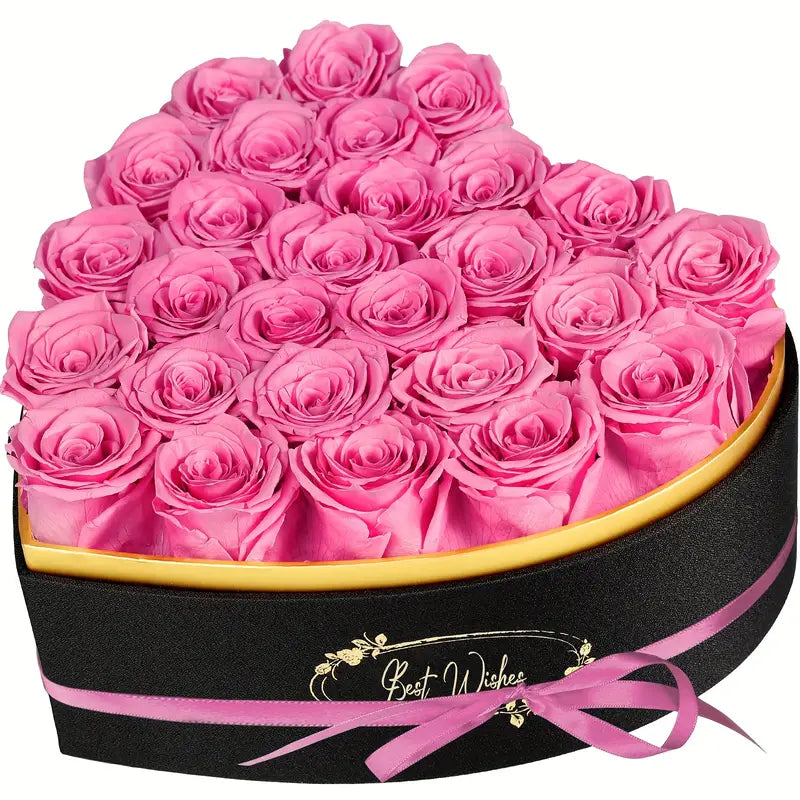 “27 Eternal Roses”™ – Heart-Shaped Luxury Gift Box