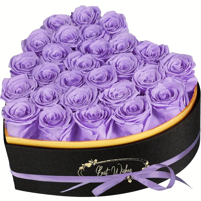 “27 Eternal Roses”™ – Heart-Shaped Luxury Gift Box