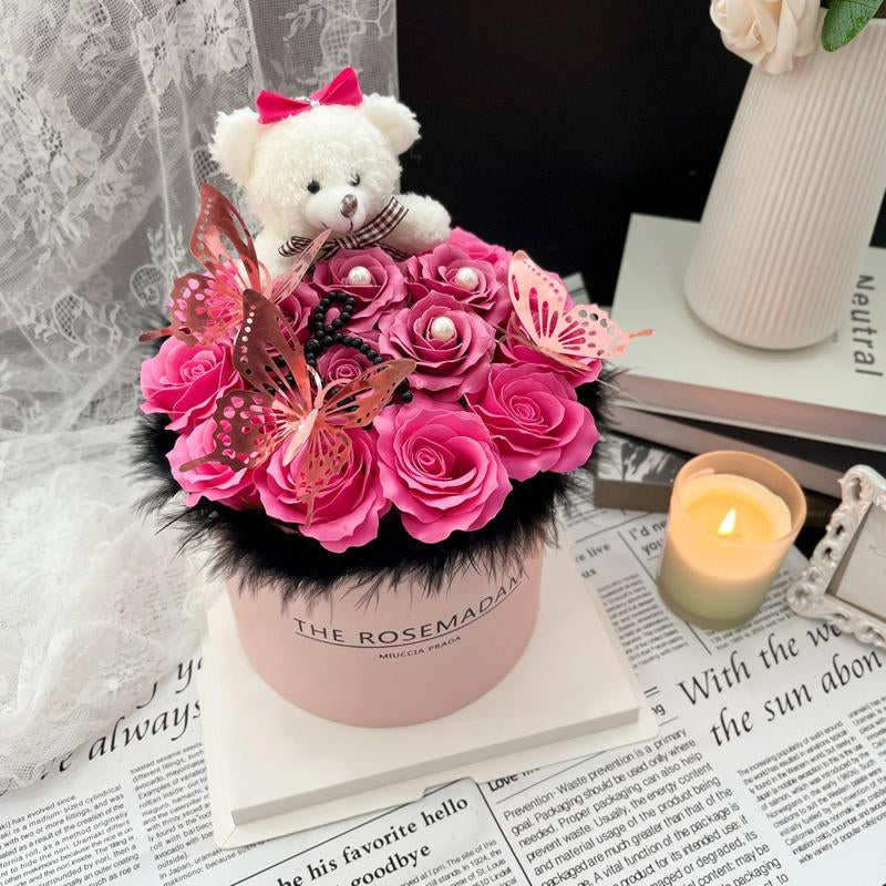 Forever Rose Bouquet & Bear