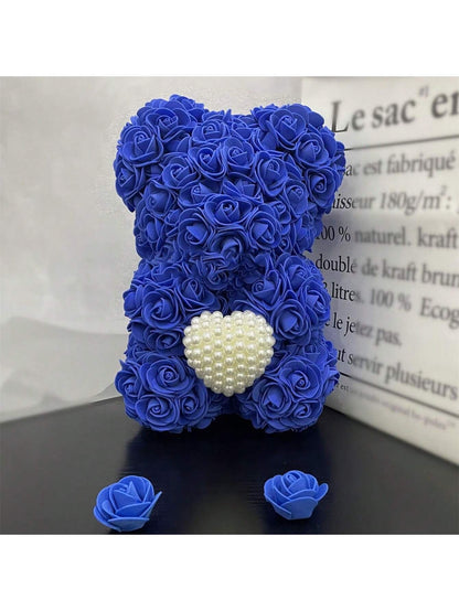 Luxury Rose Bear with Pearls