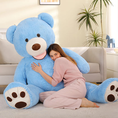 6 Feet Big Plush Giant Teddy Bear Premium Soft Stuffed Animals Blue