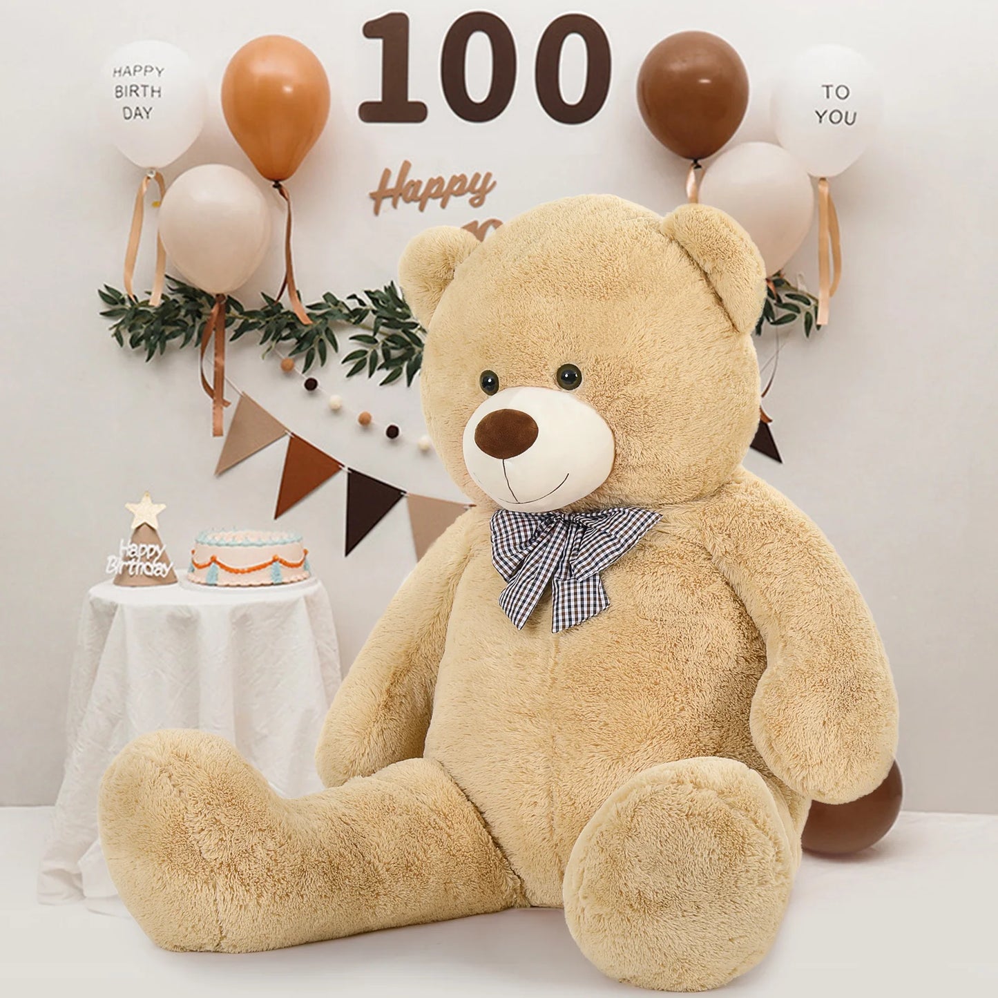 Giant Teddy Bear 55" Stuffed Animal Soft Big Bear Plush Toy