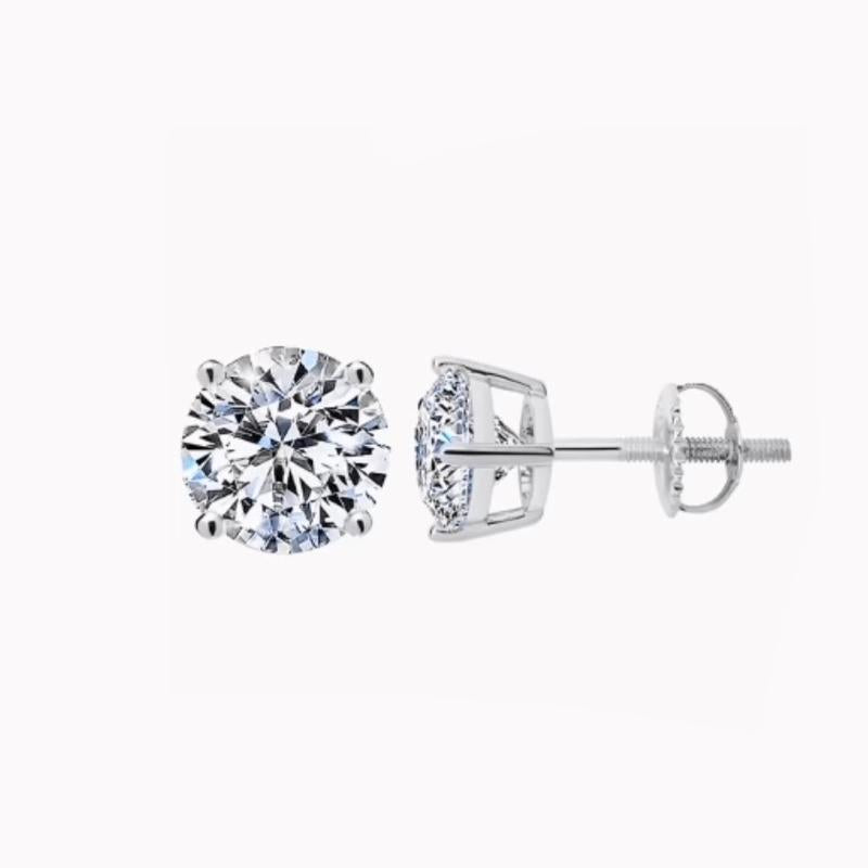 Silver 925 Moissanite Earrings