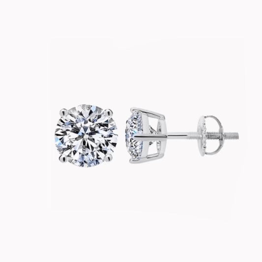 Silver 925 Moissanite Earrings