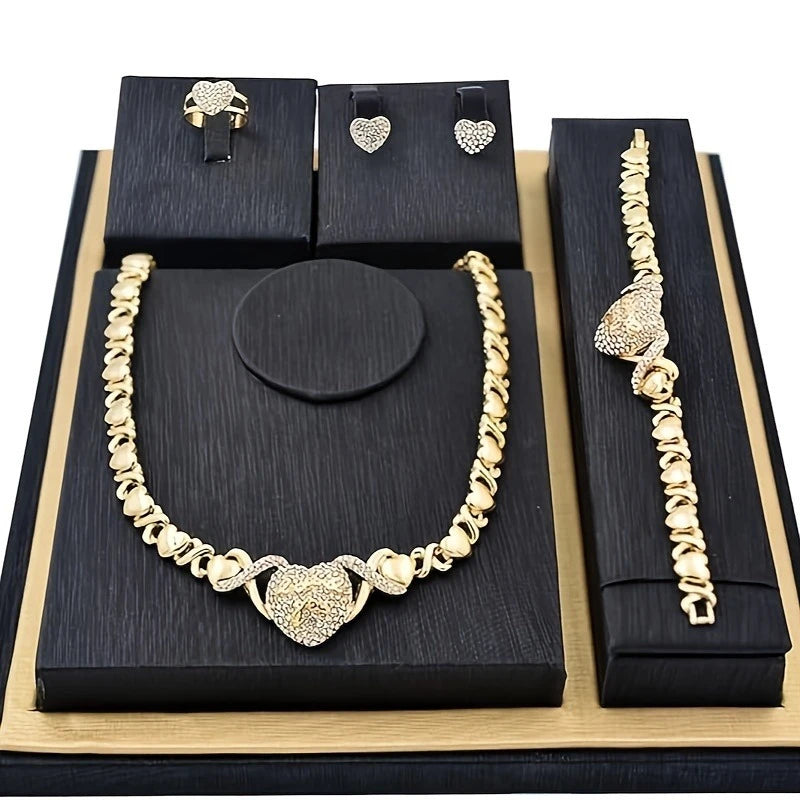 African Elegance – 4PC Luxury Gold Jewelry Set