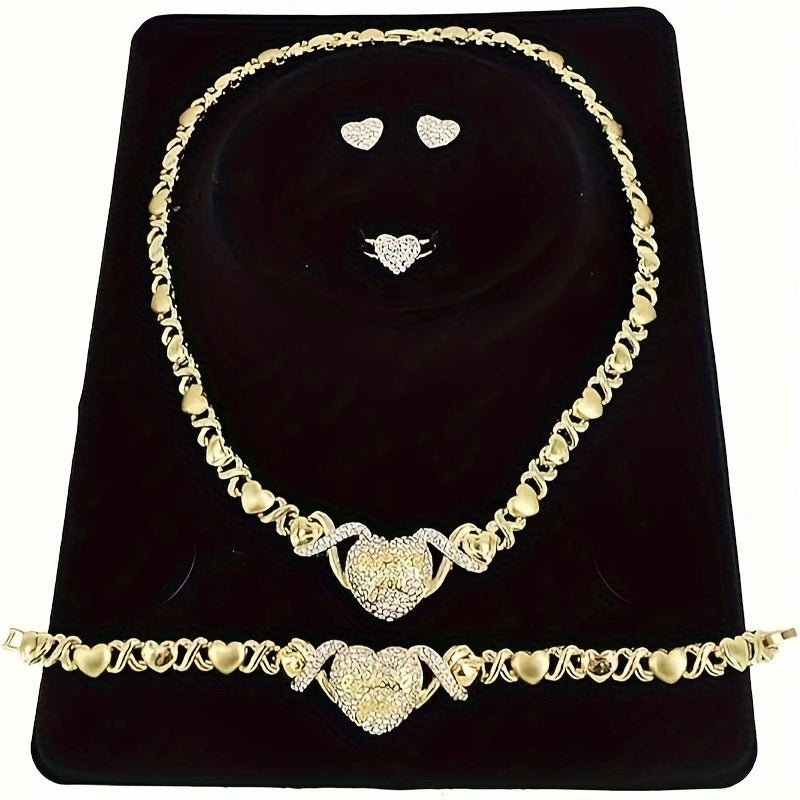 African Elegance – 4PC Luxury Gold Jewelry Set