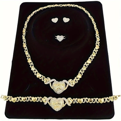 African Elegance – 4PC Luxury Gold Jewelry Set