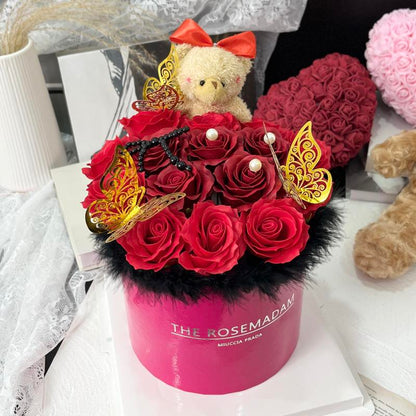 Forever Rose Bouquet & Bear