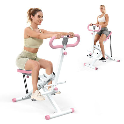 Home Squat Machine with Adjustable Resistance Bands, Rodeocore Exercise Equipment for Glutes, Thighs, and Core, Foldable Design, 330lbs Capacity, Ideal for Ab and Leg Press,