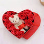 Luxe Teddy & Rose Heart Box – Romantic Gift Set with 10 Roses