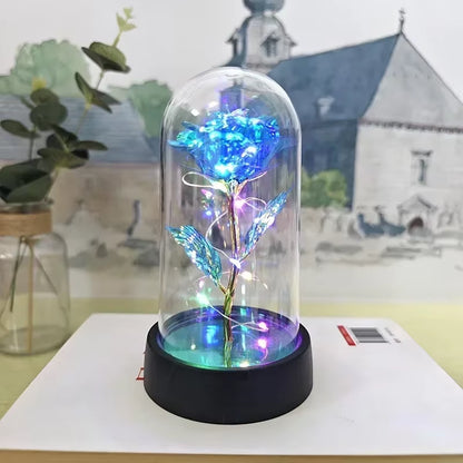 Eternal Rose LED Light Foil in Glass 