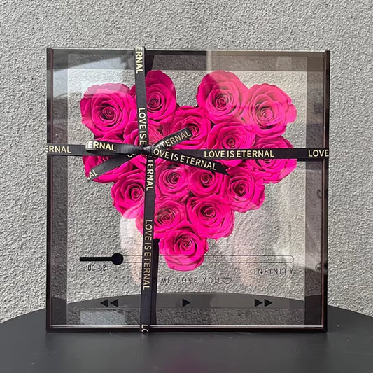 Eternal Preserved Real Rose in Acrylic Box