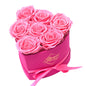 27-Piece Forever Flowers Heart Shape Box - Preserved Roses, Immortal Roses That Last a Year - Eternal Rose Preserved Flowers for Delivery Prime Mothers Day & Valentines Day - Pink