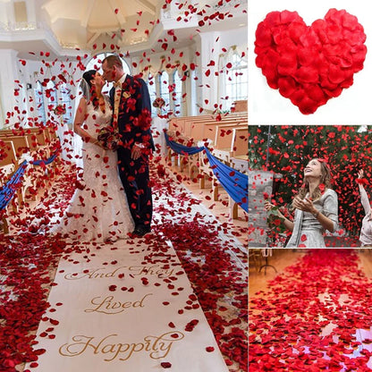 3000 Pieces Romantic Silk Rose Petals for Wedding Decoration Romantic Artificial Wedding Rose Petals Rose Flower