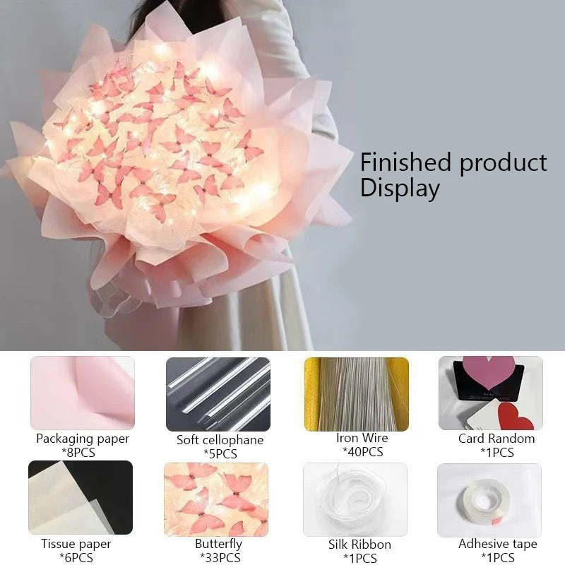 Glowing Butterfly Bouquets, 3 colors