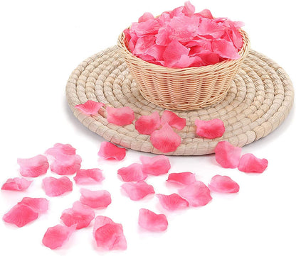 3000 PCS Silk Rose Petals Artificial Flower Petals for Romantic Night Wedding Party Flower Decoration Valentine Day (Rose Pink, 3000 Pcs)