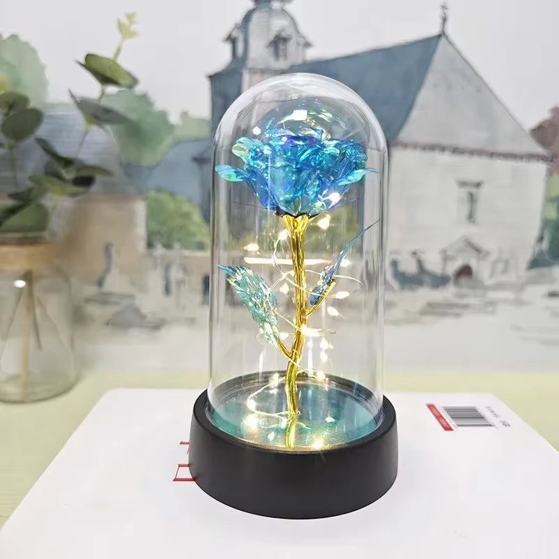 Eternal Rose LED Light Foil in Glass 