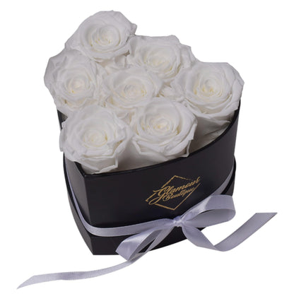 27-Piece Forever Flowers Heart Shape Box - Preserved Roses, Immortal Roses That Last a Year - Eternal Rose Preserved Flowers for Delivery Prime Mothers Day & Valentines Day - Pink