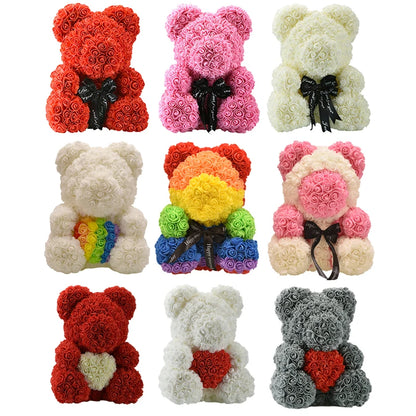 Luxury Rose Teddy Bear 25cm (all colors)