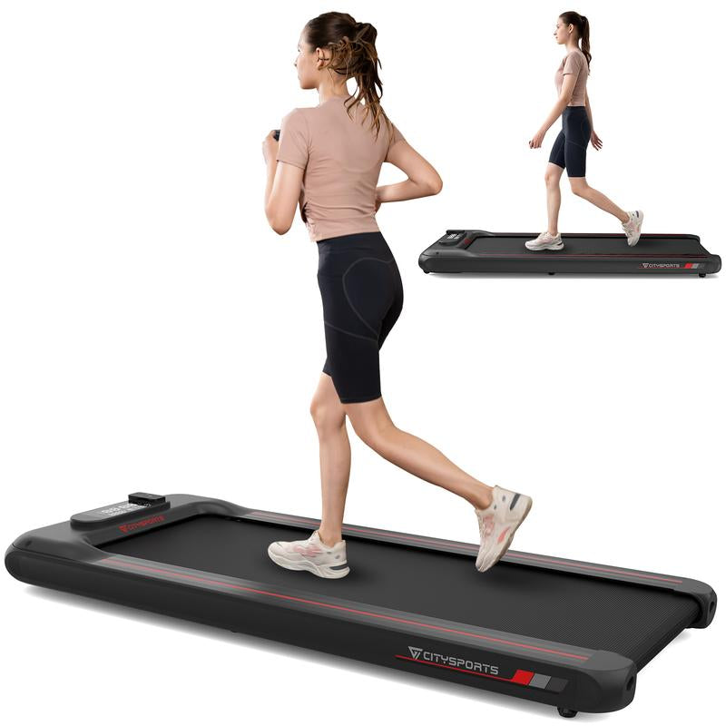 Ultra Quiet & Thin under Desk Treadmill with LED Display,Home/Office Workout Equipment,Portable and Durable Walking Pad with APP, Easy to Move and Store,Speed Settings, Remote Control,Compact