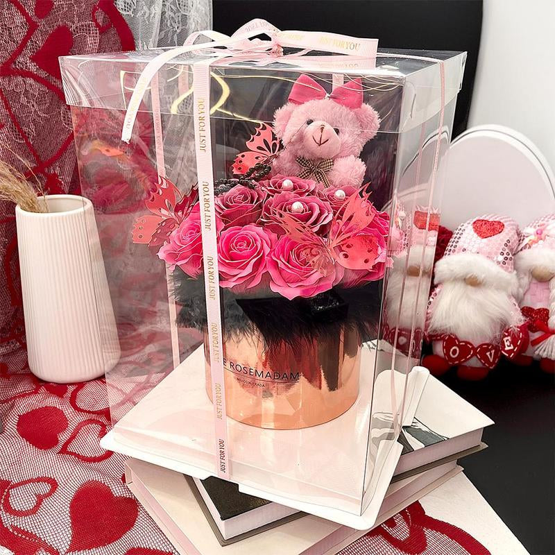 Forever Rose Bouquet & Bear