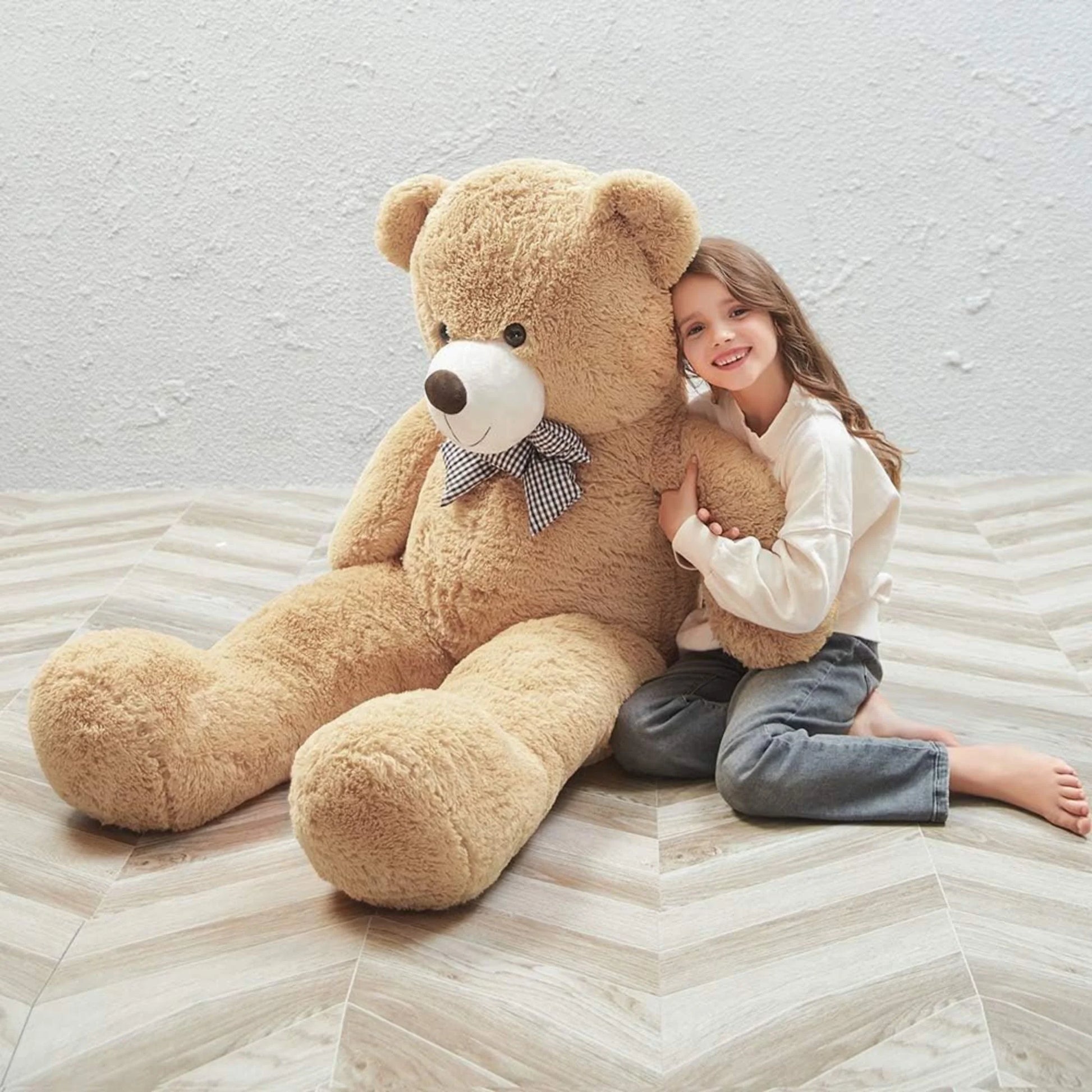 Giant Teddy Bear 55" Stuffed Animal Soft Big Bear Plush Toy