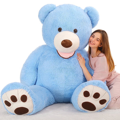 6 Feet Big Plush Giant Teddy Bear Premium Soft Stuffed Animals Blue