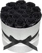 17 Preserved Roses in a Luxury Suede Box (White)