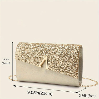 Gilded Glamour Set – Sparkling Jewelry & Luxe Flip-Cover Bag