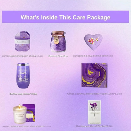 💝 Luxurious Spa Gift Set for Women – Himalayan Salts, Aromatherapy Candle & More – Elegant Relaxation Kit for Birthdays, Mother’s Day & Special Occasions