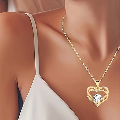 Eternal Rose & Heart Pendant Gift Box – Luxe Keepsake for Her