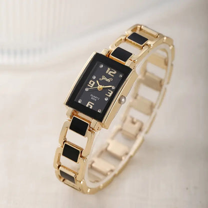 Noir Allure – 6-Piece Elegant Black Watch & Jewelry Set