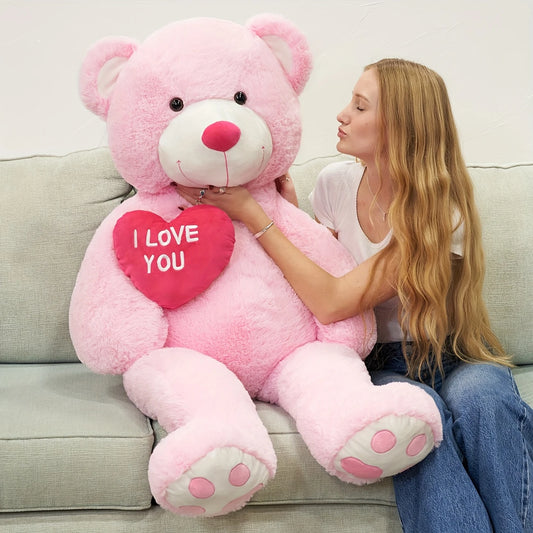 Giant “I Love You” Teddy Bear – 4.3ft Plush Romance Gift