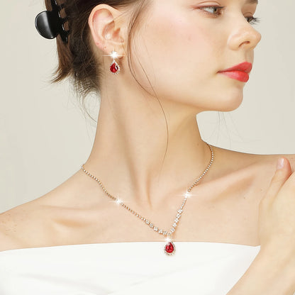 Sparkle & Satin 4-Piece Glam Set – Jewelry & Evening Bag for Her