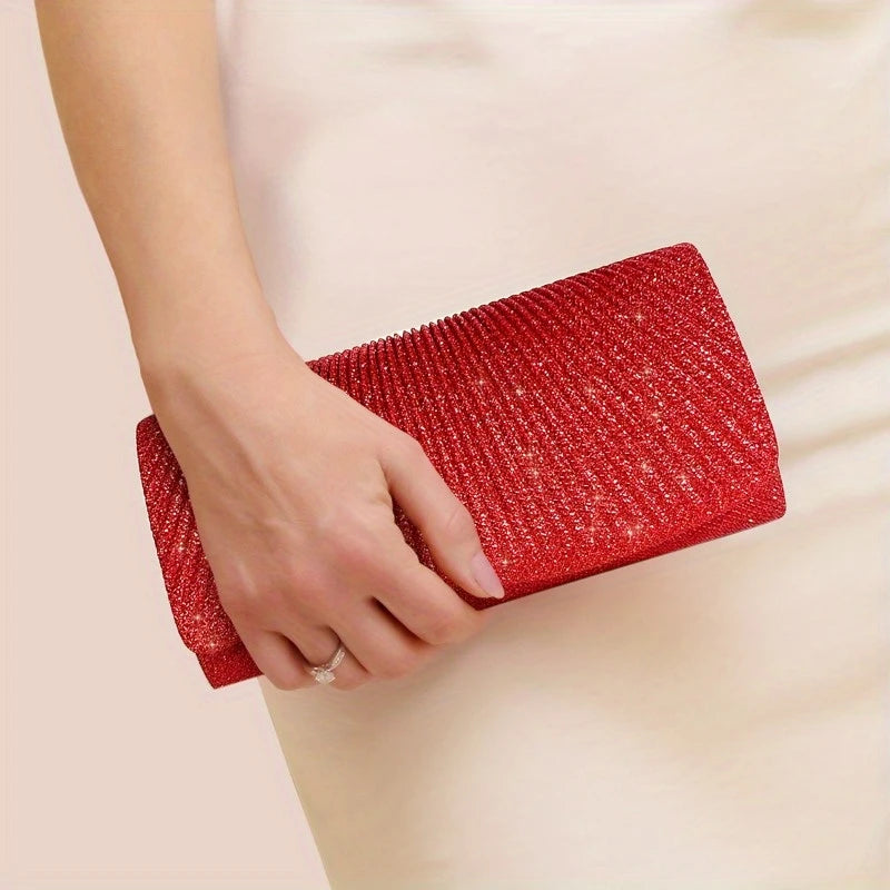 Sparkle & Satin 4-Piece Glam Set – Jewelry & Evening Bag for Her