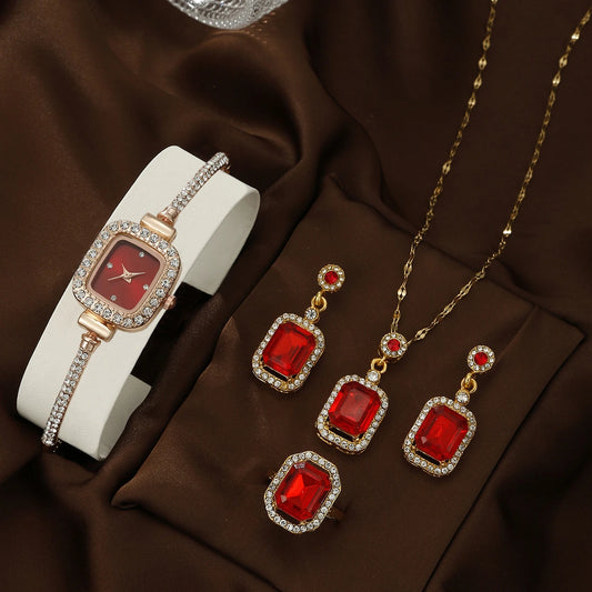 EverGlow™ Glam Gem Set – 4-Piece Luxe Jewelry Collection